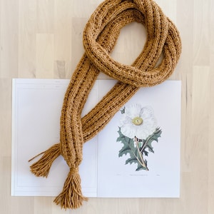 Winter Scarf-Knitted Scarf-Chocolate Brown Churros Scarf, Fringed Scarf, Warm Scarf