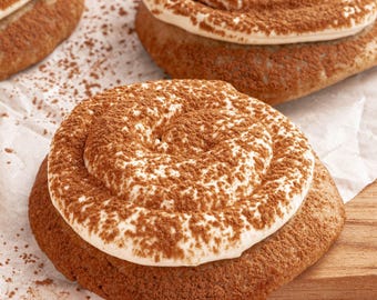 Tiramisu Cookies Recipe Printable | Coffee Cookie with Mascarpone Frosting