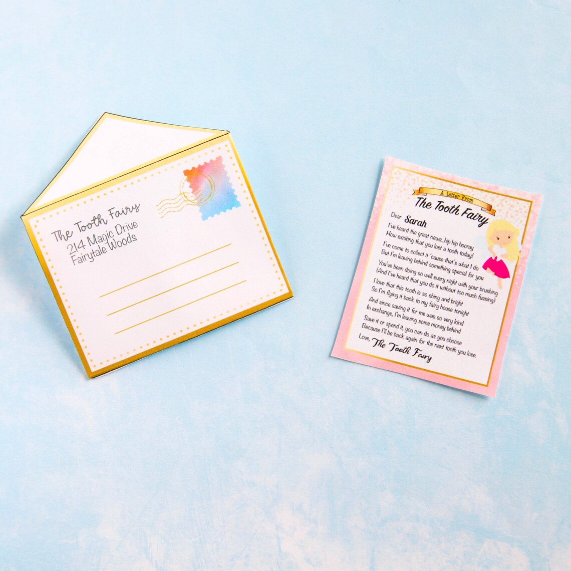 Tiny Tooth Fairy Letter INSTANT EDITABLE, Printable Tooth Fairy Letter ...
