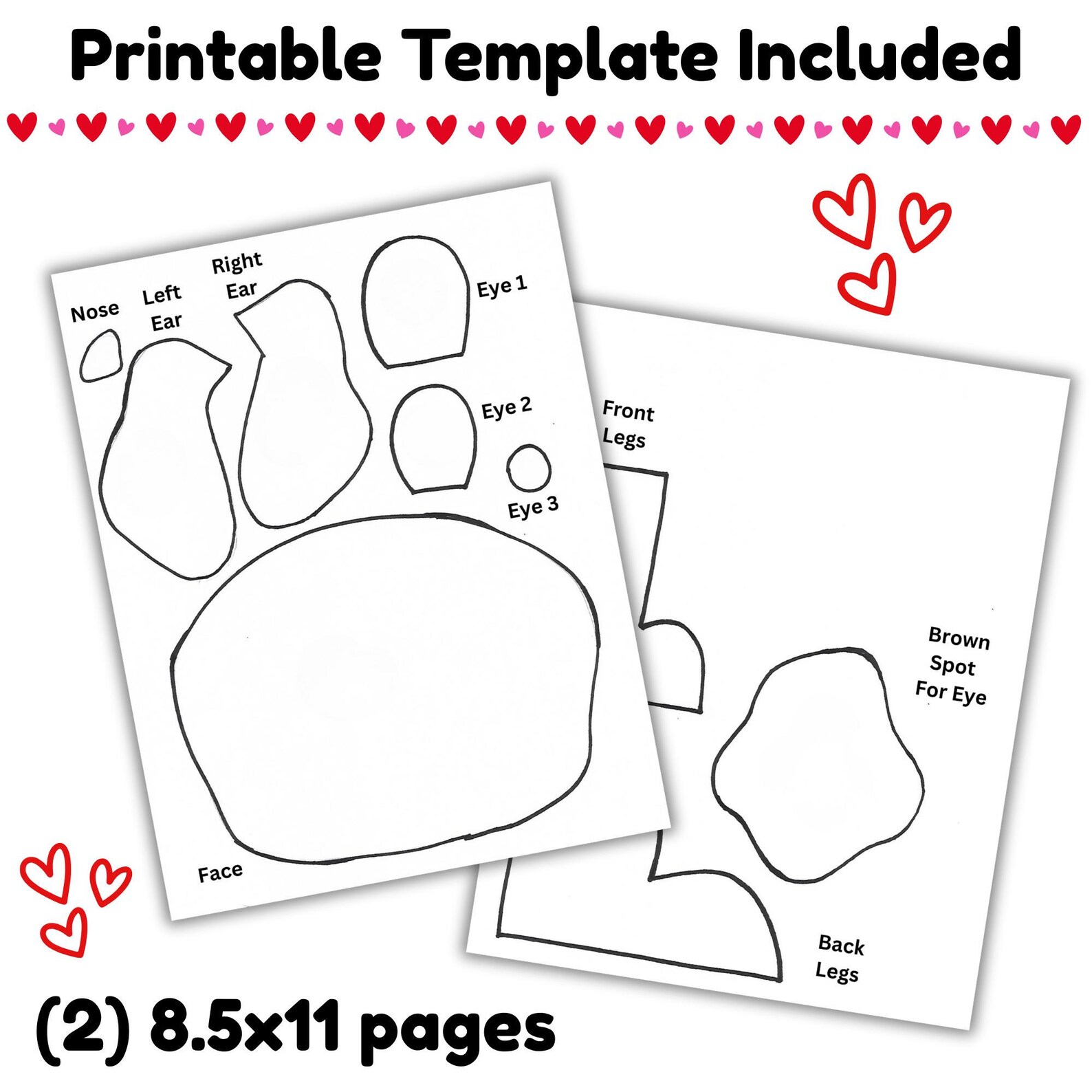 Dog Valentine Box | Printable Valentine Craft for Kids | Classroom ...