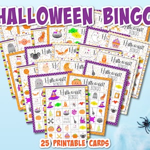 Halloween Bingo Game, Halloween Games, Party Games