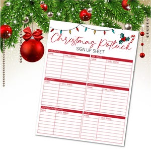 Inschrijfformulier kerstfeest, afdrukbaar kerstfeest
