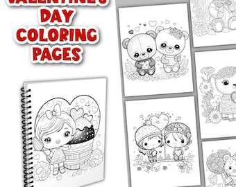 Valentine's Day Coloring Pages, Valentine Coloring Pages For Kids, Printable Valentine's Day Coloring Pages