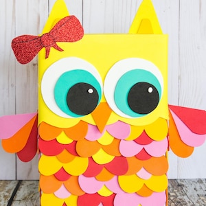 Owl Valentine Box | Printable Valentine Craft for Kids | Easy Classroom Valentine Exchange DIY