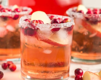 Easy Christmas Punch | Non Alcoholic Holiday Mocktail | Easy Party Drink Recipe PDF