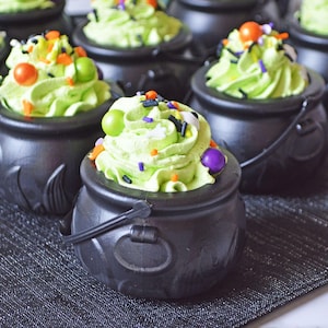 Witches Brew Pudding Cups | Fun Halloween Party Food | Printable Recipe PDF