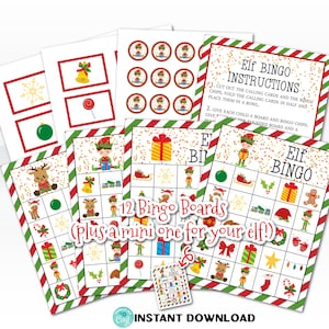 Christmas Elf Bingo Game