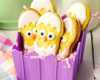 Easter Chick Peanut Butter Cookies | Cute Chick Cookies | Kids Easter Snack