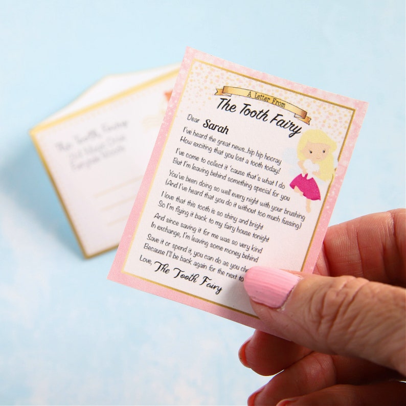 Tiny Tooth Fairy Letter INSTANT EDITABLE, Printable Tooth Fairy Letter ...