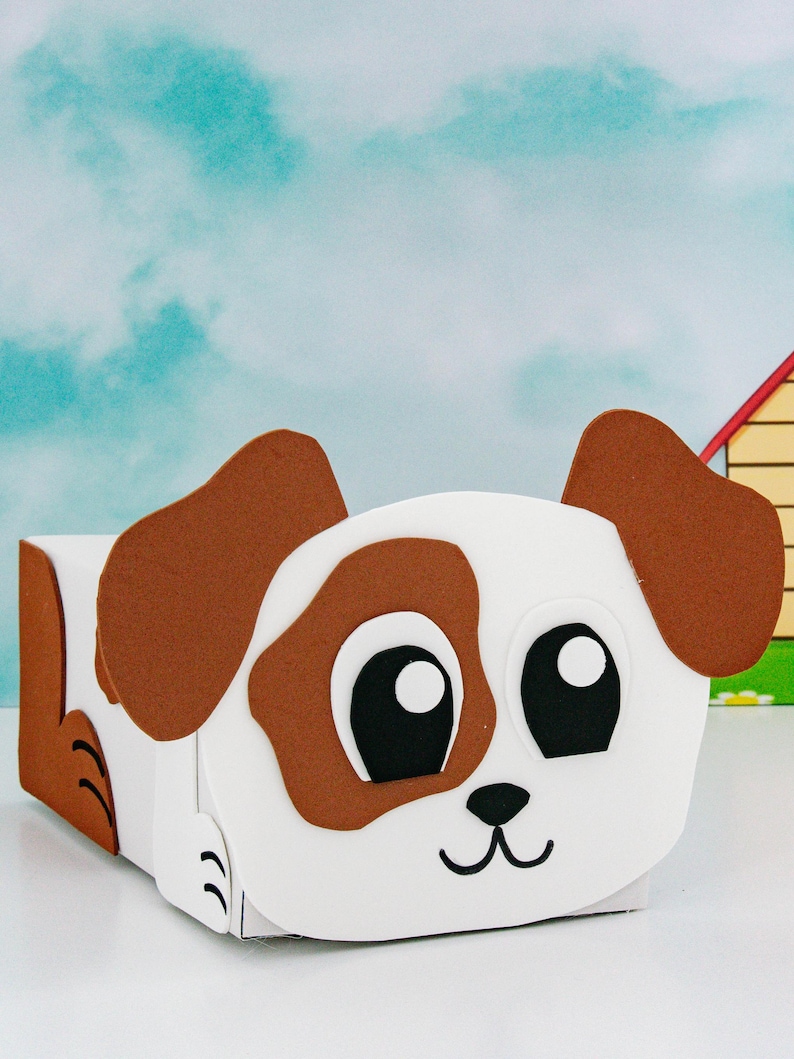Dog Valentine Box | Printable Valentine Craft for Kids | Classroom ...
