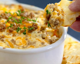 Easy Sausage Dip Recipe | Cheesy Make-Ahead Game Day Dip