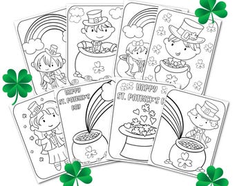 St Patricks Coloring Pages – Leprechaun & Rainbow Printable Pack For Kids
