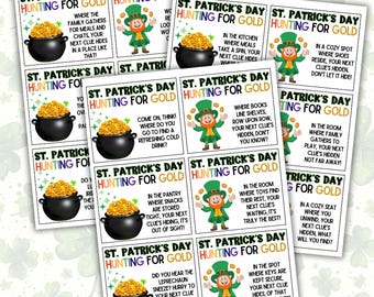 St. Patrick's Day Indoor Scavenger Hunt For Kids