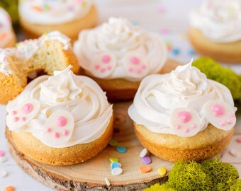 Easter Donuts Printable Recipe | Mini Donuts Easter Treats | Kids Easter Snack