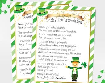 Leprechaun Letter: St. Patrick's Day Note (Digital Download)