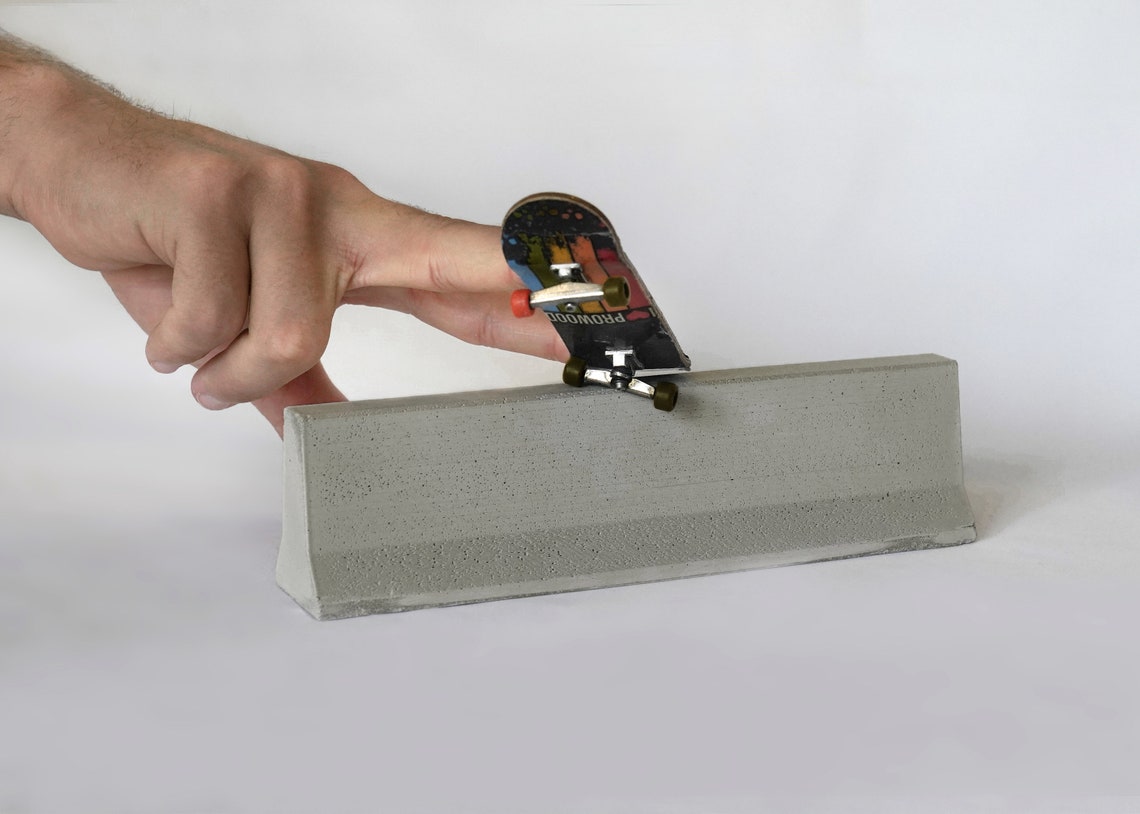 Jersey Barrier Fingerboard Concrete Cement Ledge Ramp 1:12 - Etsy Canada