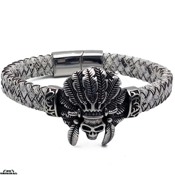 BRAIDED LEATHER BRACELETS
