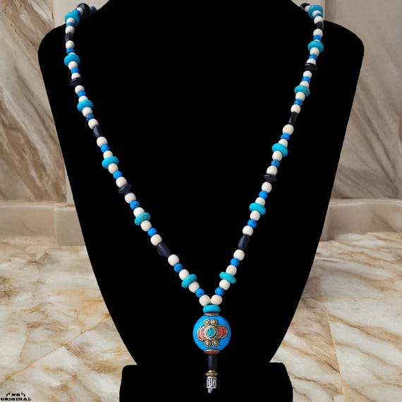 Native American Tribal Necklace Protection Talisman | Spiritual Boho Jewelry | Handmade Shamanic Pendant | Energy Gift for Men & Women
