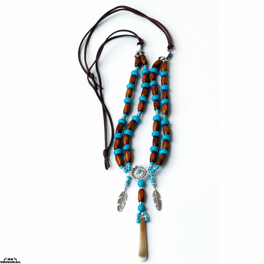 Native American Turquoise Necklace – Handmade Boho Jewelry
