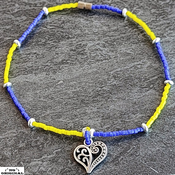 Handmade beaded anklets