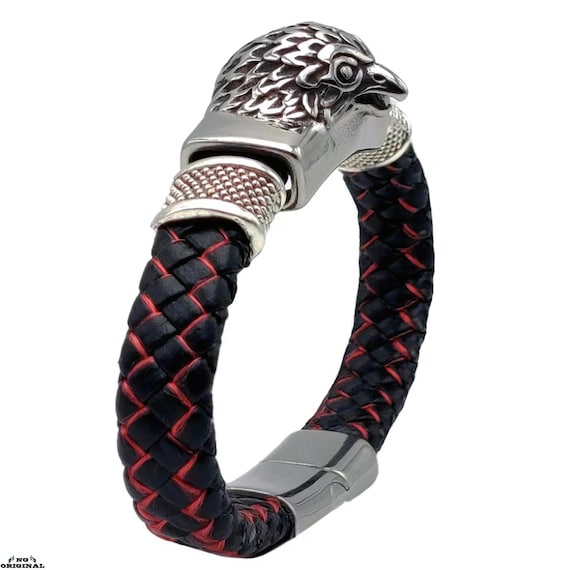 Handmade Braided Leather Bracelet • Unisex Cultural Jewelry • Stylish Accessory • Unique Gift for Him & Her • Made in France