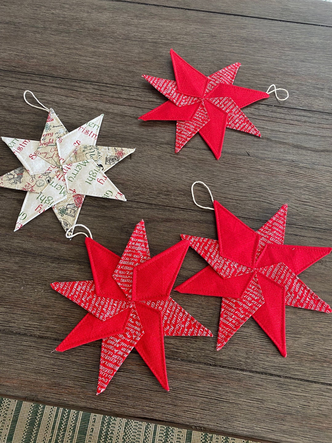 Quilted Christmas Star Ornament Etsy