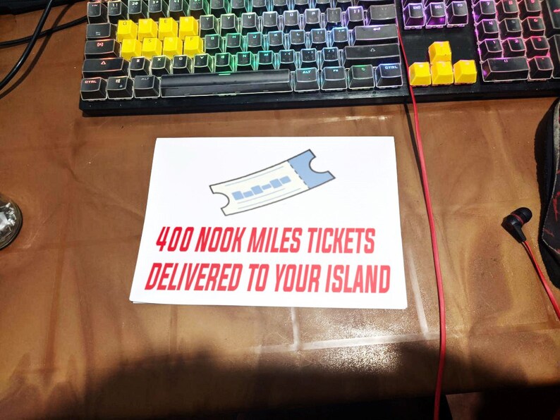 400 Nook Miles Tickets Animal Crossing New Horizon Instant Etsy