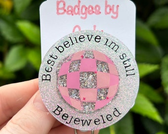Bejeweled Badge Reel