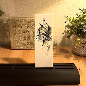 Unique Cat Bookmark | Cat Silhouette | Cat Bookmark |
