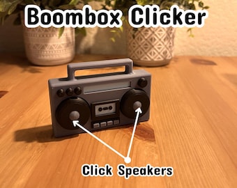 Boombox Clicker Fidget Toy | Clicker Fidget Toy | Fidget Desk Toy | ADD Fidget Toy | ADHD Fidget Toy | Desk Toy