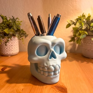 Ape Skull Pencil Cup | Home Office | Office Decor | Desk Decor | Bathroom Cup | Pencil Holder | Toothbrush Cup
