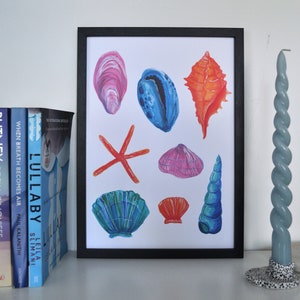 Seaside Shells Art Print A4 210x297 mm image 4