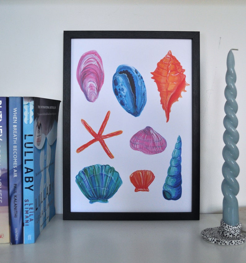 Seaside Shells Art Print A4 210x297 mm image 4