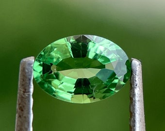 2 Pierres Tsavorite Vert Naturel – Grenat Vert Rare, 100% Naturel, 24x24 Mm