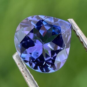 Rare Blue Heart Tanzanite Faceted, Natural Blue Tanzanite, 7 MM Loose Heart Shape Tanzanite Gemstone, 1.00 Carats Ring Size Tanzanite.