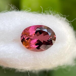 Natural Tourmaline Gemstone, Tourmaline Oval, Pink Tourmaline, Faceted Tourmaline, Loose Tourmaline, Tourmaline For Jewelry Making.