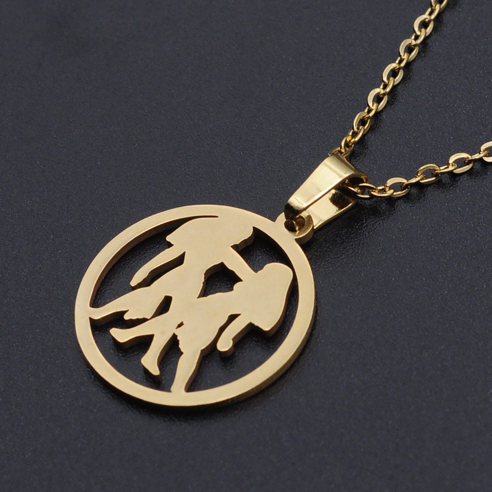 Pendentif Signe Chinois Coq Avec Chaînette - Horoscope Argenté