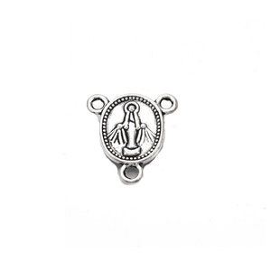 80 Pièces Croix Charms Alliage Argent Antique - Connecteurs Métal Pour Bijoux Et Artisanat DIY
