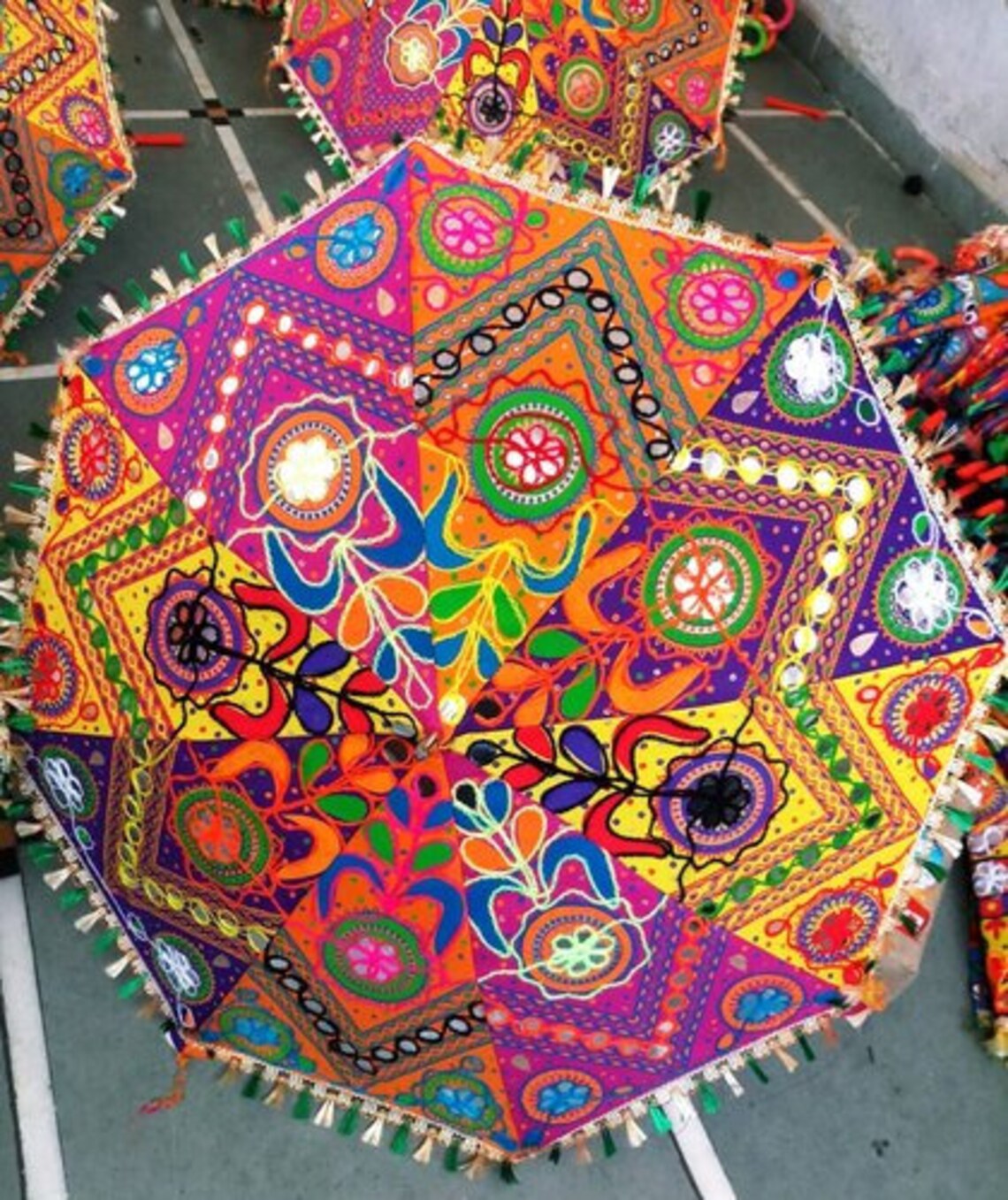 Jaipuri Umbrella Indian Umbrellas Parasol Decorative Sun Etsy