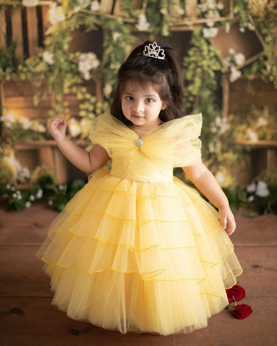 Yellow Color Baby Birthday Frock Designer Baby Frocks Etsy