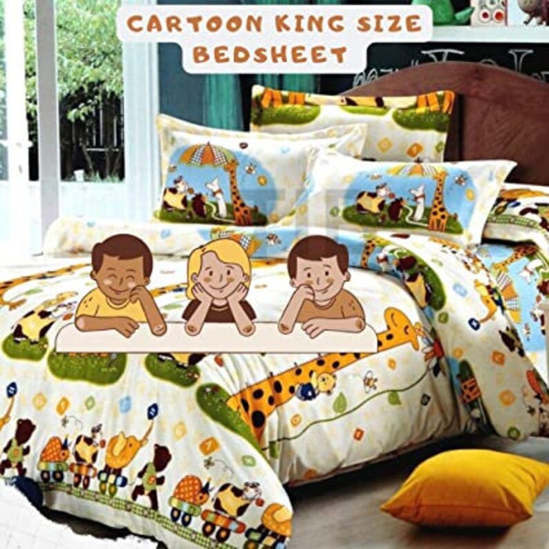 Boys Bedsheets for Double Bed 3D Printed Kids King Size Etsy
