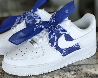 blue bandana air forces