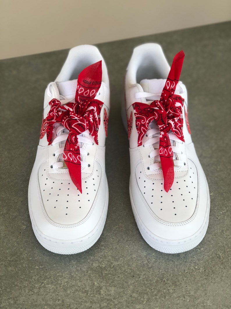 air force ones red bandana