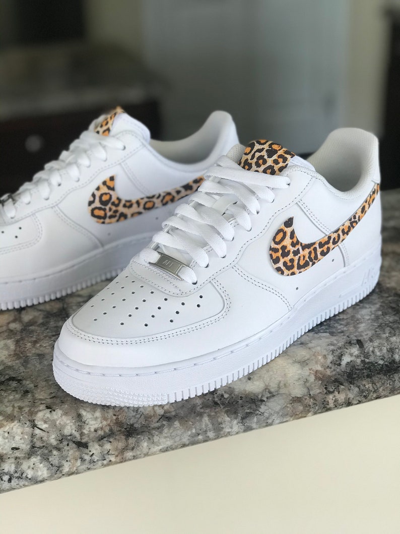 Nike Air Force One Custom Cheetah Print Design | Etsy