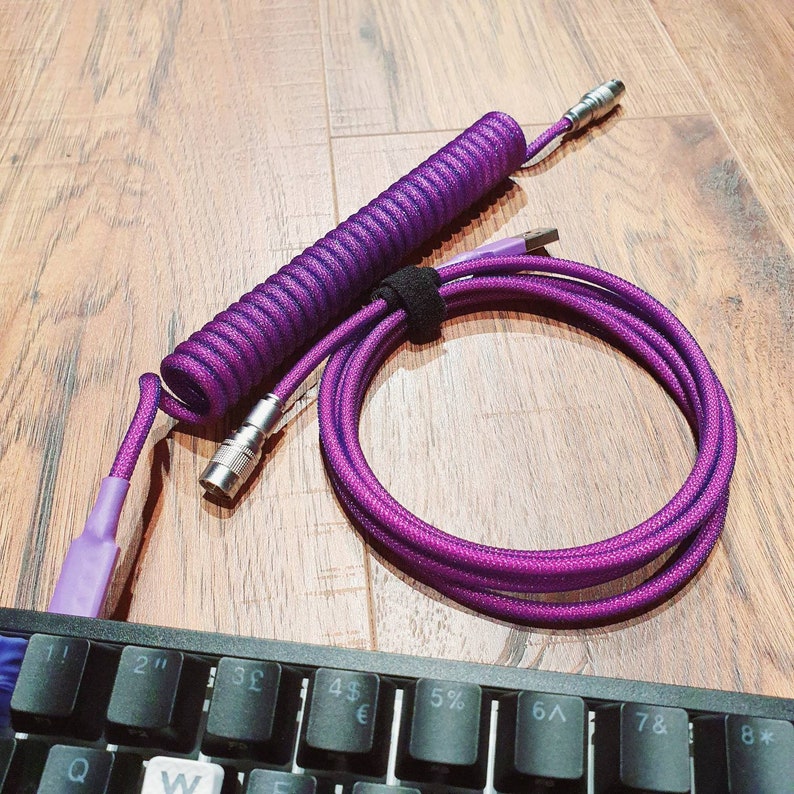 YC8 Custom coiled artisan usb c cable - Thumbnail 2