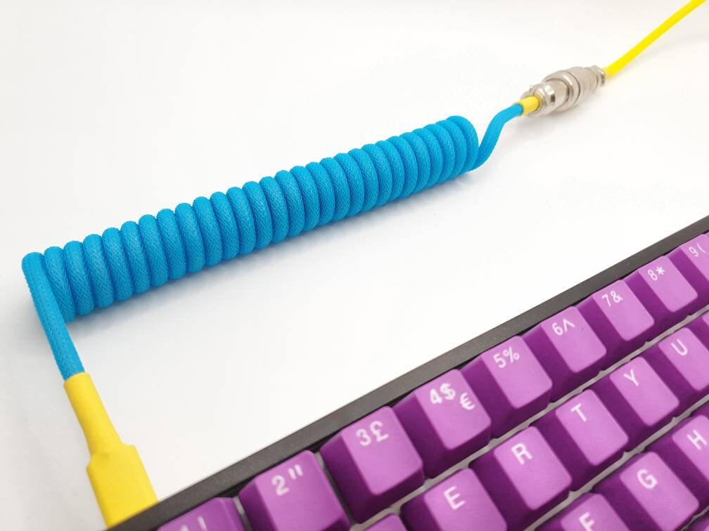 Coiled Mechanical Keyboard Cable CYBERPUNK Etsy UK