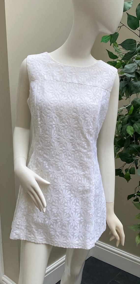 Vintage 1970s Fred Perry daisy pattern tennis dres