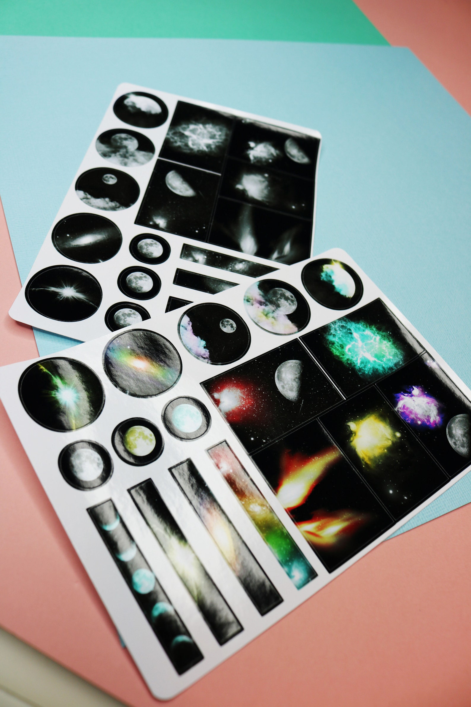 Space Sticker Sheet Bundle Planner Stickers Month Stickers Etsy