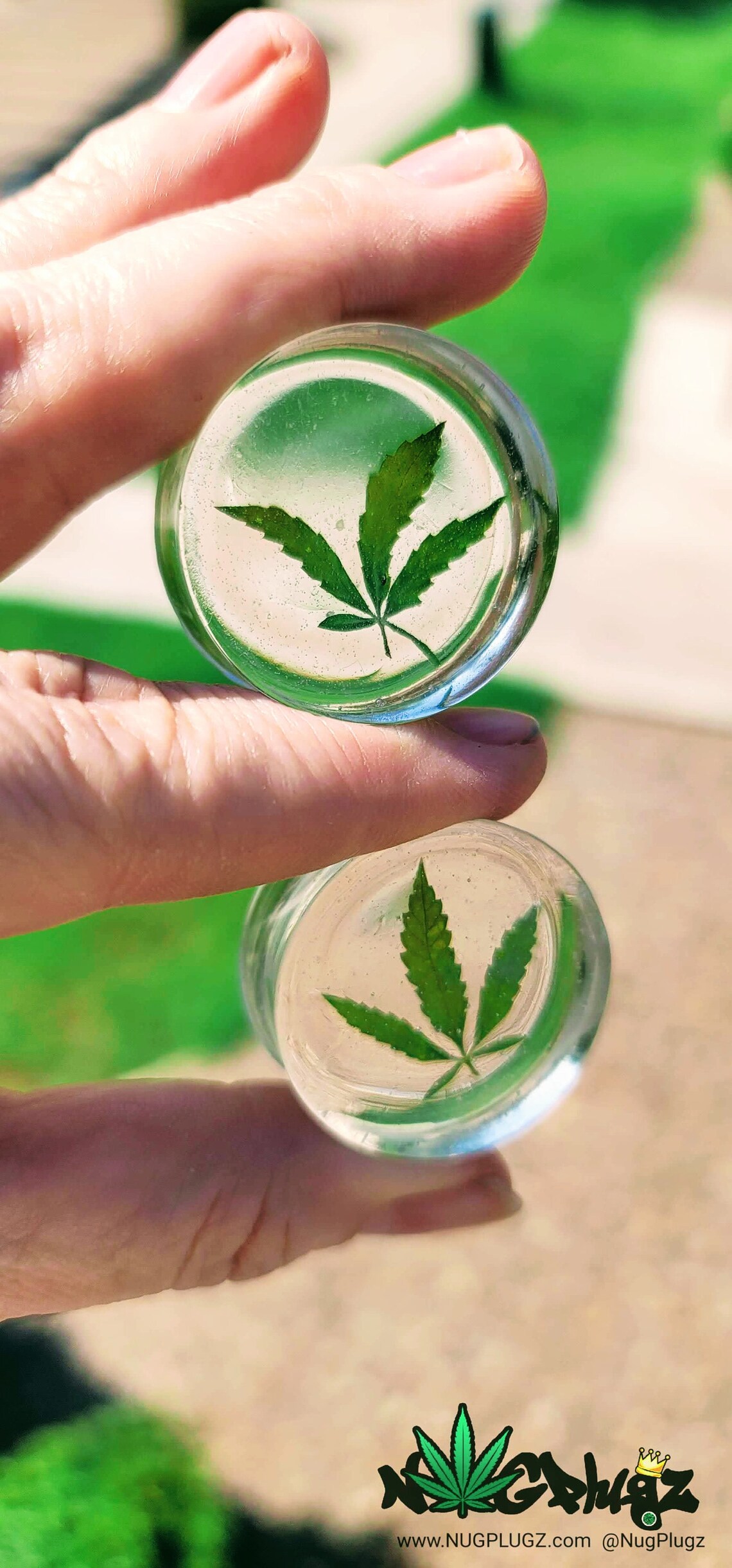 Sugar Leaf NUG PLUGZ Real Cannabis Plugs Weed Gauges Etsy