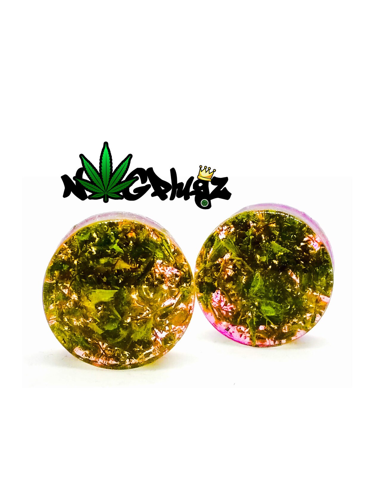 TRANSLUCENT NUG PLUGZ Light Pink Real Cannabis Plugs Weed Etsy